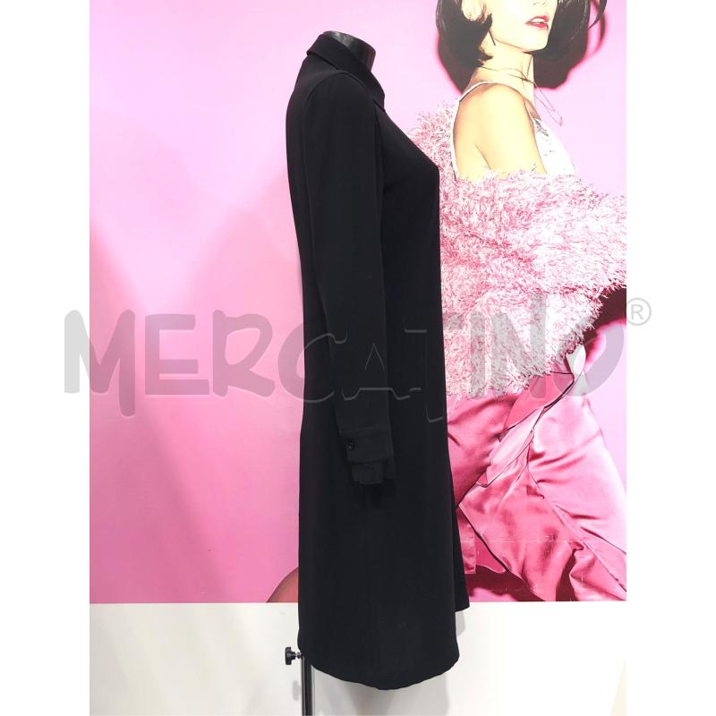 ABITO DONNA EMPORIO ARMANI NERO FIORI PLISSE | Mercatino dell'Usato Roma somalia 3