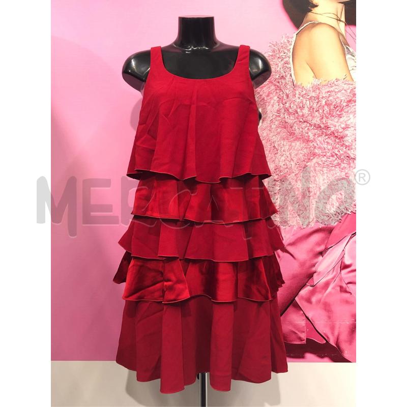ABITO DONNA EMPORIO ARMANI ROSSO BALZE RASO | Mercatino dell'Usato Roma somalia 1