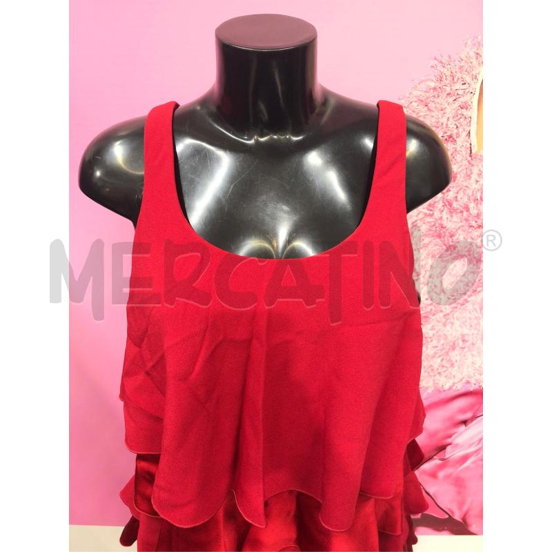 ABITO DONNA EMPORIO ARMANI ROSSO BALZE RASO | Mercatino dell'Usato Roma somalia 2