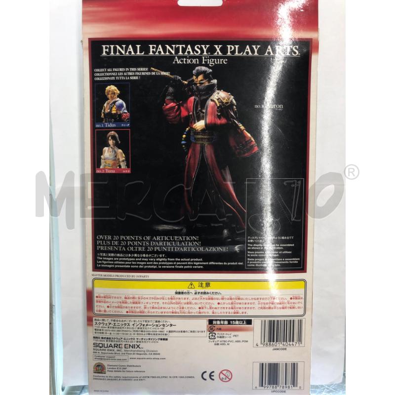 ACTION FIGURE FINAL FANTASY X  PLAY ARTS AURON | Mercatino dell'Usato Roma somalia 2