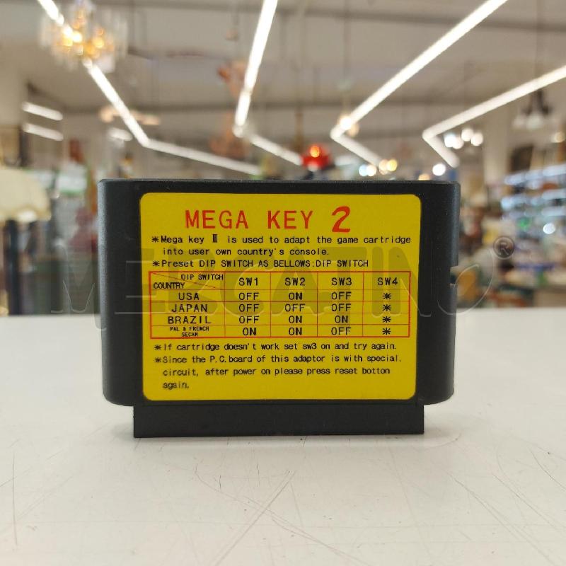 ADATTATORECARTUCCIA MEGADRIVE MEGA KEY 2 | Mercatino dell'Usato Roma somalia 1