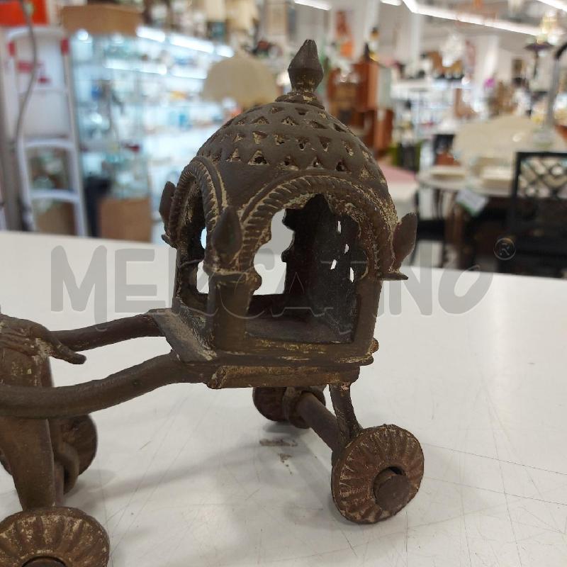 ANTICO CARRO RITUALE DHOKRA BRONZO  | Mercatino dell'Usato Roma somalia 3