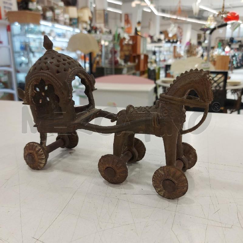 ANTICO CARRO RITUALE DHOKRA BRONZO  | Mercatino dell'Usato Roma somalia 4