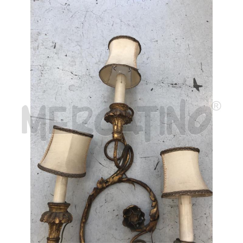APPLIQUE 3L LAMIERINO ORO | Mercatino dell'Usato Roma somalia 4