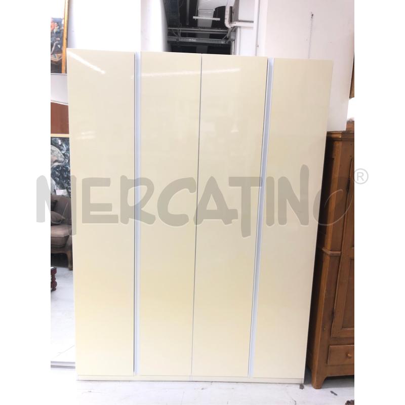 ARMADIO 4 ANTE BEIGE CASS INTERNA  | Mercatino dell'Usato Roma somalia 1