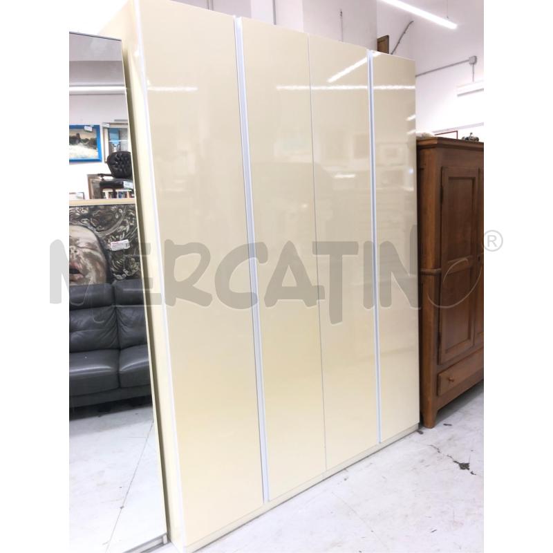 ARMADIO 4 ANTE BEIGE CASS INTERNA  | Mercatino dell'Usato Roma somalia 3