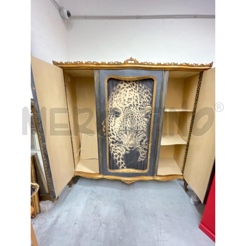 ARMADIO  3 ANTE TIGRE FIRME ROBERTO CAVALLI  | Mercatino dell'Usato Roma somalia 3