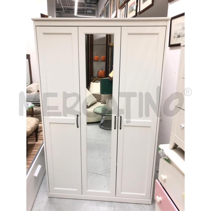 ARMADIO  IKEA 3ANTE PICCOLO BIANCO  | Mercatino dell'Usato Roma somalia 1
