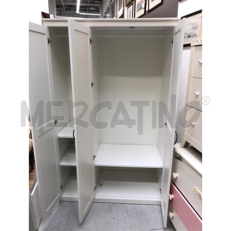 ARMADIO  IKEA 3ANTE PICCOLO BIANCO  | Mercatino dell'Usato Roma somalia 2
