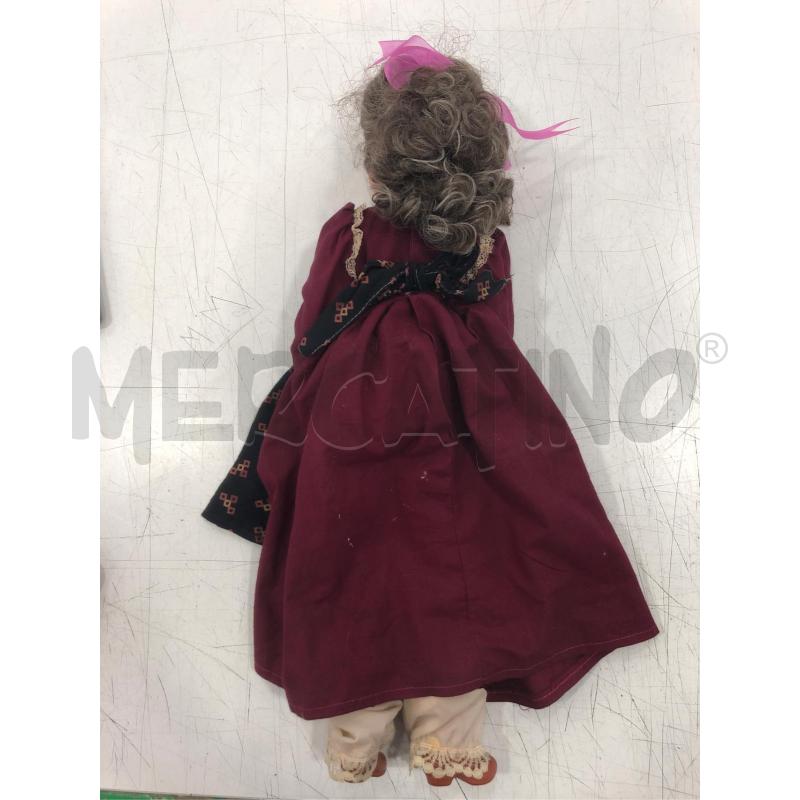 BAMBOLA MIGLIORATI VESTITO BORDEAUX 50 CM | Mercatino dell'Usato Roma somalia 5