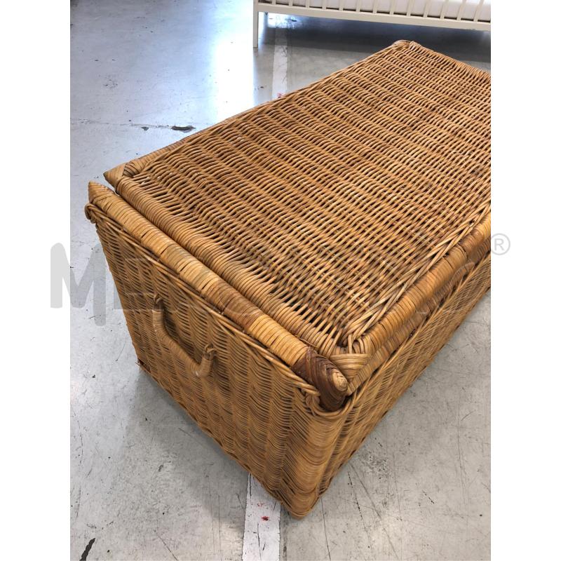 BAULE VIMINI CON COPERCHIO E MANIGLIE | Mercatino dell'Usato Roma somalia 4