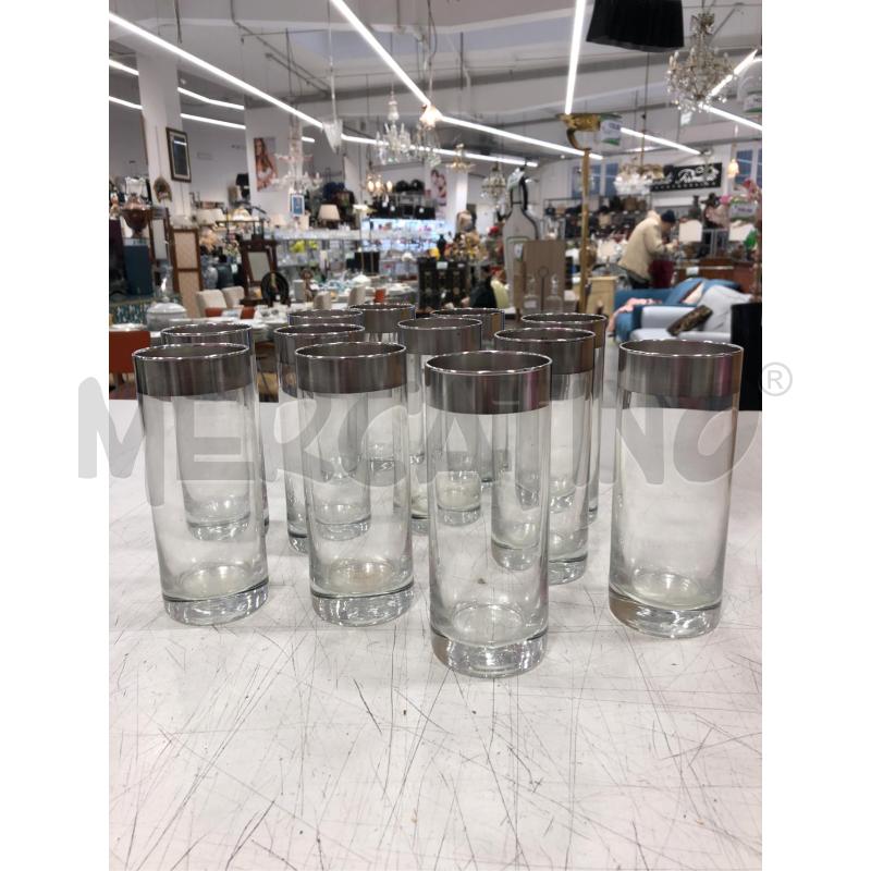 BICCHIERI CILINDRO B ARG 12PZ.  | Mercatino dell'Usato Roma somalia 1