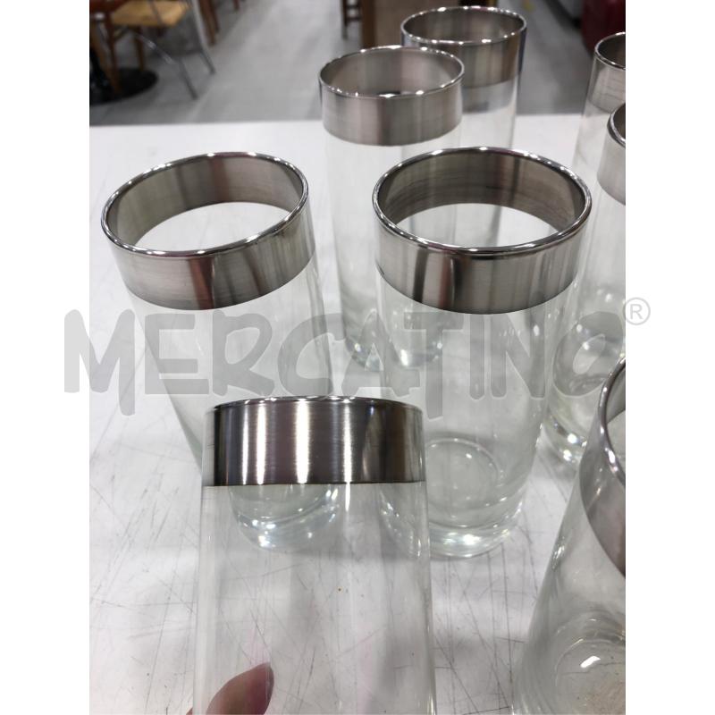 BICCHIERI CILINDRO B ARG 12PZ.  | Mercatino dell'Usato Roma somalia 2