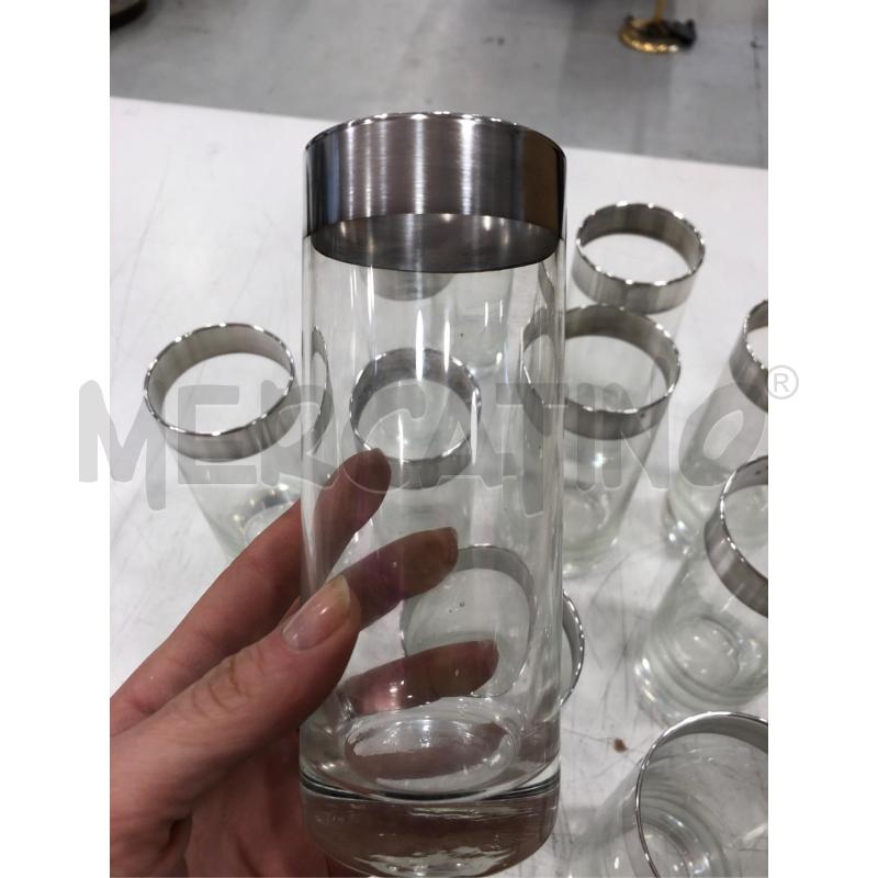 BICCHIERI CILINDRO B ARG 12PZ.  | Mercatino dell'Usato Roma somalia 3