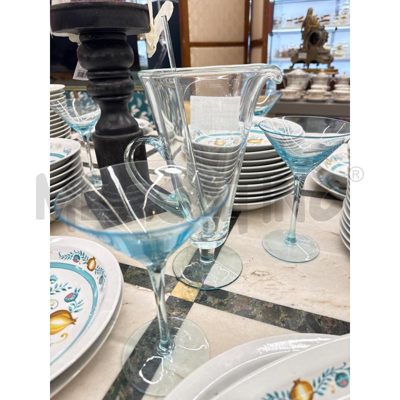 BICCHIERI MARTINI LA MURRINA 6PZ + CARAFFA | Mercatino dell'Usato Roma somalia 1