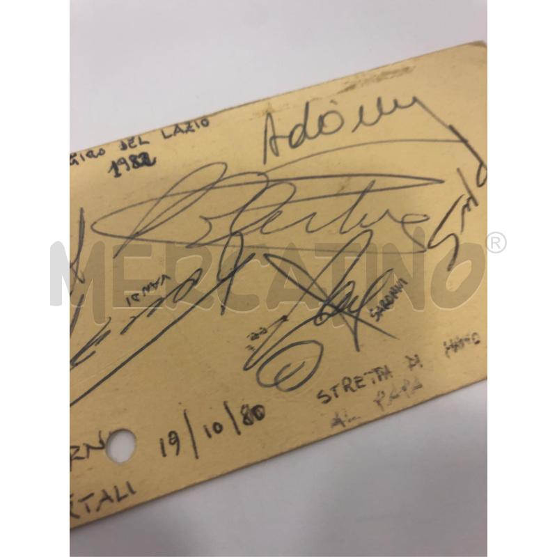BIGLIETTO AUTOGRAFI CICLISMO BARTALI ADORNI SARONNI CONTINI BARONCHELLI VANDI | Mercatino dell'Usato Roma somalia 3