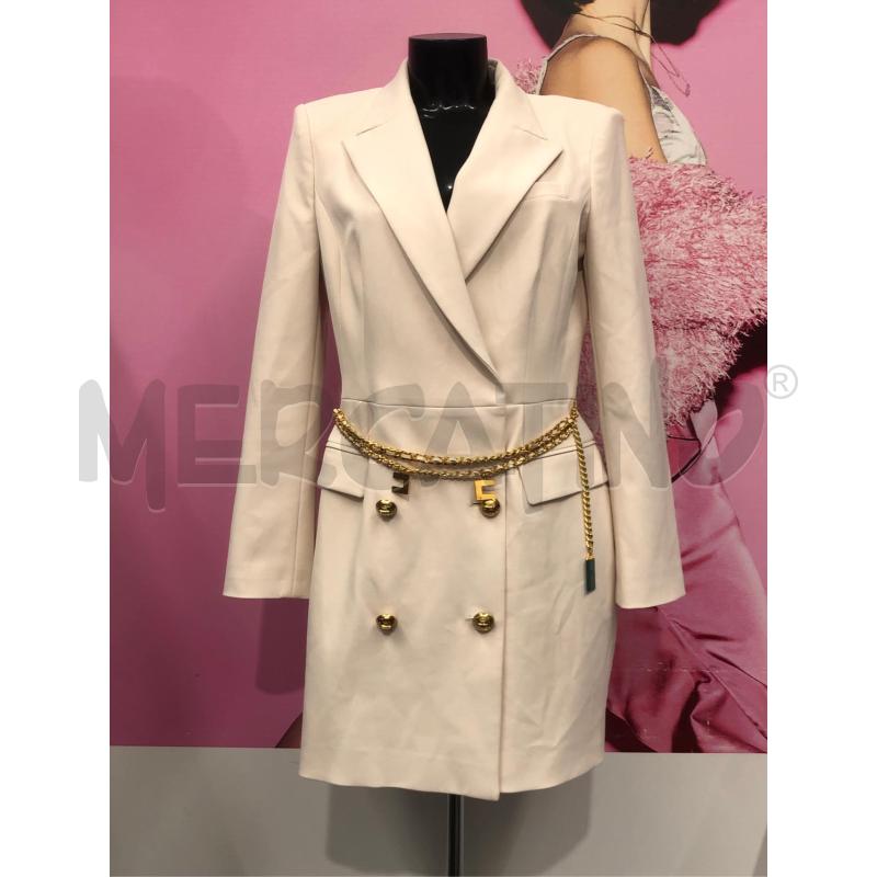 BLAZER/VESTITO DONNA ELISABETTA FRANCHI BEIGE DOPPIO PETTO  | Mercatino dell'Usato Roma somalia 1