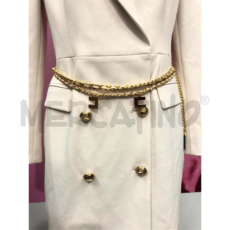 BLAZER/VESTITO DONNA ELISABETTA FRANCHI BEIGE DOPPIO PETTO  | Mercatino dell'Usato Roma somalia 3