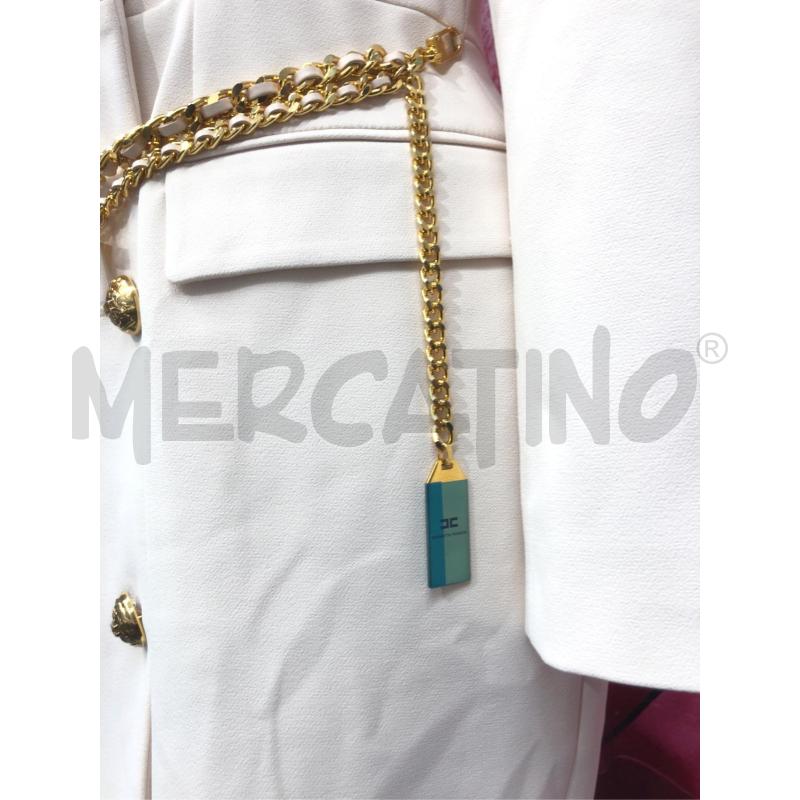 BLAZER/VESTITO DONNA ELISABETTA FRANCHI BEIGE DOPPIO PETTO  | Mercatino dell'Usato Roma somalia 4