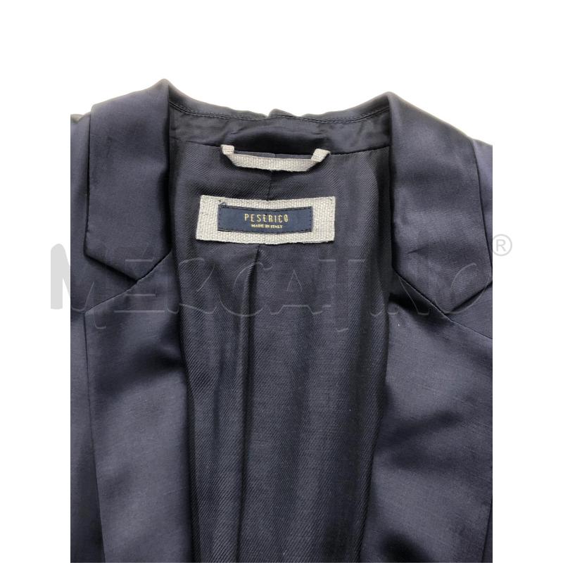 BLAZER DONNA PESERICO BLU LUCIDO  | Mercatino dell'Usato Roma somalia 4