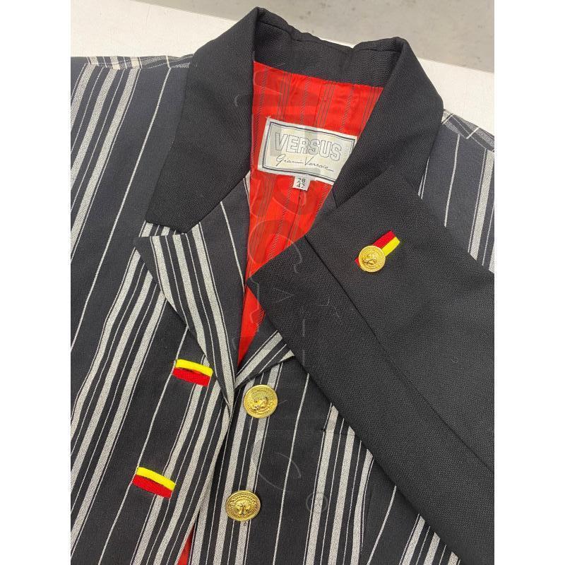 BLAZER DONNA VERSUS GIANNI VERSACE NERO BIANCO MULTICOLOR BOT  | Mercatino dell'Usato Roma somalia 4