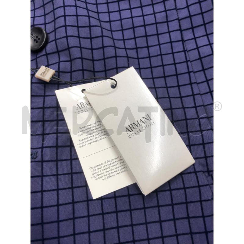 BLAZER UOMO ARMANI COLLEZIONI BLU GRIGLIA NEW  | Mercatino dell'Usato Roma somalia 4