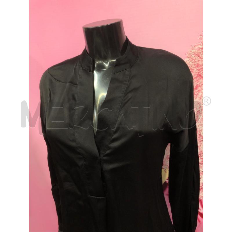 BLUSA DONNA FALCONERI NERA  LUCIDA | Mercatino dell'Usato Roma somalia 2