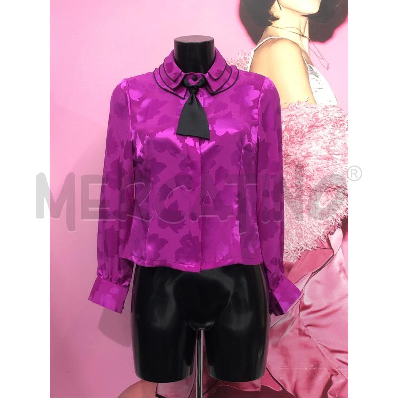 BLUSA DONNA LOUIS FERAUD FUCSIA PROFIL NERO  | Mercatino dell'Usato Roma somalia 1