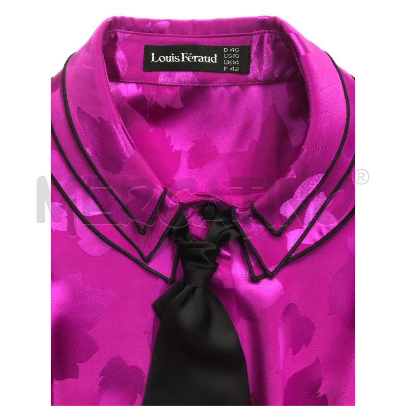 BLUSA DONNA LOUIS FERAUD FUCSIA PROFIL NERO  | Mercatino dell'Usato Roma somalia 5