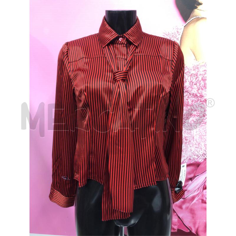 BLUSA DONNA LOUIS FERAUD ROSSO NERO RIGHE  | Mercatino dell'Usato Roma somalia 1