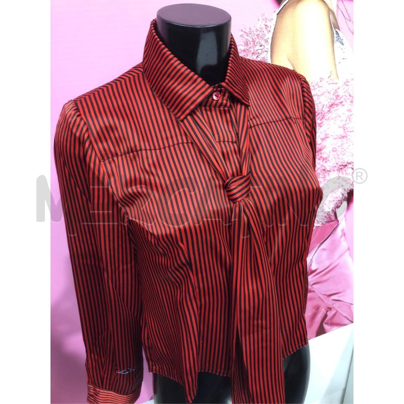 BLUSA DONNA LOUIS FERAUD ROSSO NERO RIGHE  | Mercatino dell'Usato Roma somalia 2