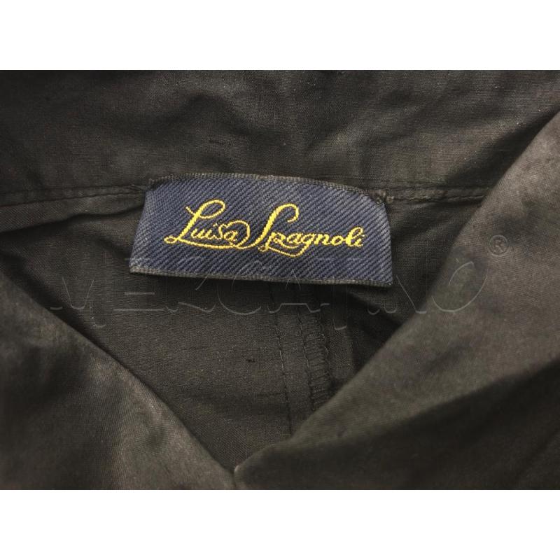 BLUSA DONNA LUISA SPAGNOLI NERA TAFFETA  | Mercatino dell'Usato Roma somalia 5