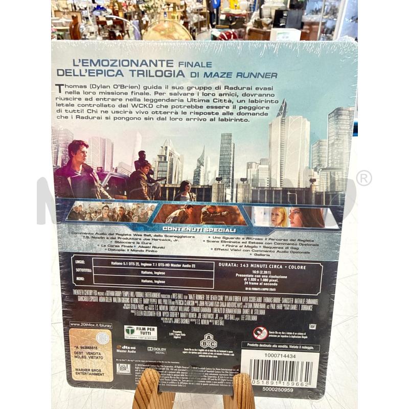 BLU RAY MAZE RUNNER DEATH CURE STEELBOOK | Mercatino dell'Usato Roma somalia 2