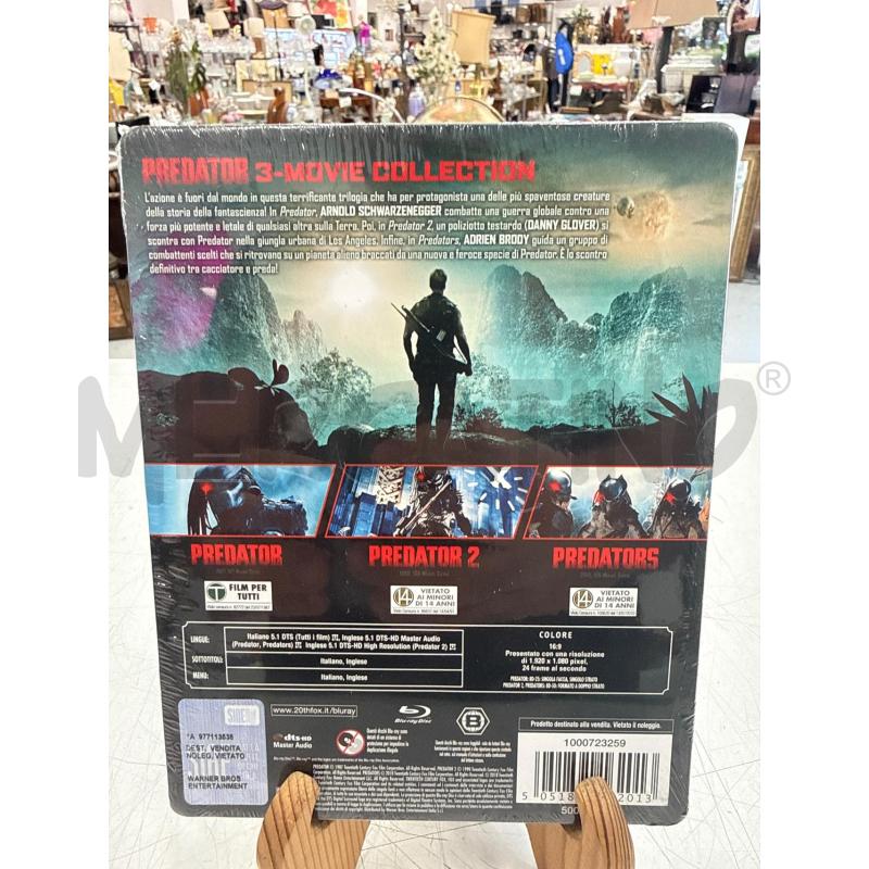 BLU RAY STEELBOOK PREDATOR 3FILM COLLECTION | Mercatino dell'Usato Roma somalia 2