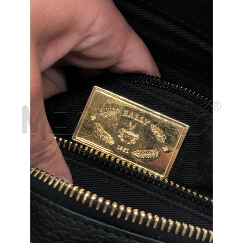 BORSA DONNA BALLY NERA TOTE PELLE MARTELLATA | Mercatino dell'Usato Roma somalia 3