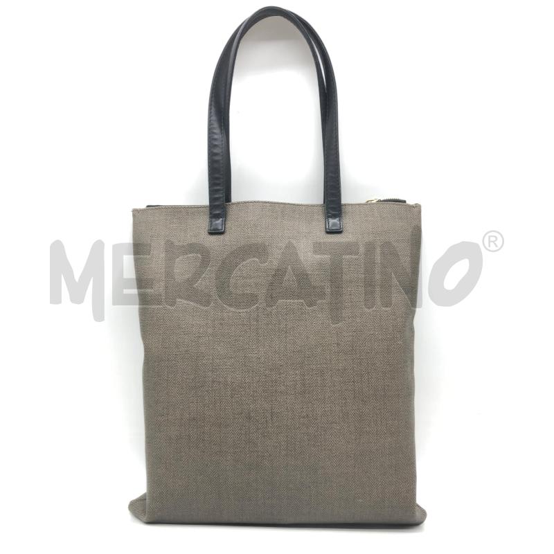 BORSA DONNA BULGARI MARRONE SCRITTE | Mercatino dell'Usato Roma somalia 3