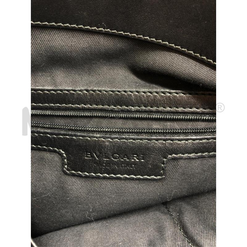 BORSA DONNA BULGARI MARRONE SCRITTE | Mercatino dell'Usato Roma somalia 4