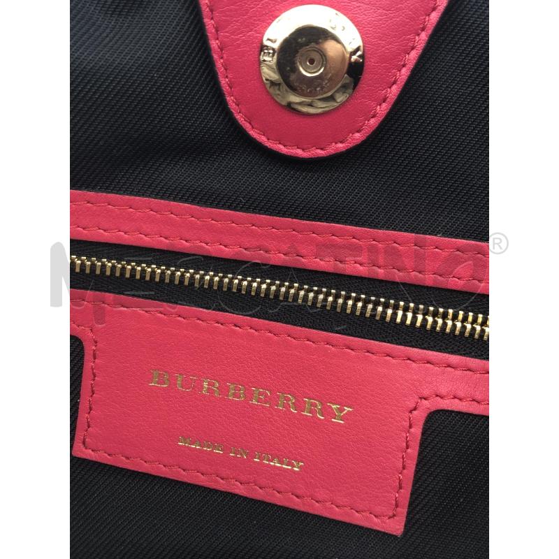 BORSA DONNA BURBERRY BEIGE FUCSIA | Mercatino dell'Usato Roma somalia 5
