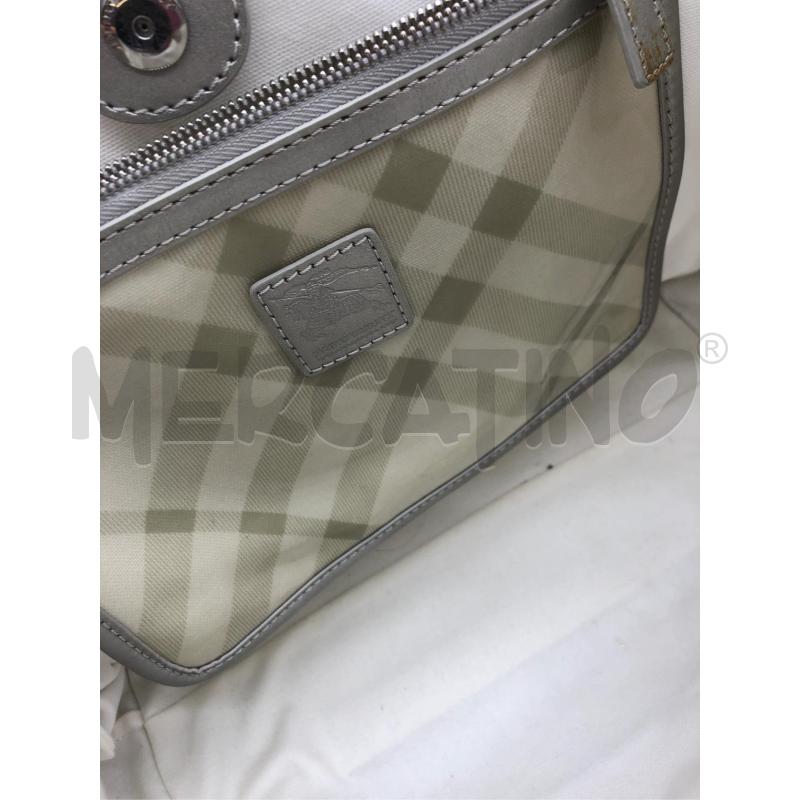 BORSA DONNA BURBERRY BEIGE QUADRO VERNICE  | Mercatino dell'Usato Roma somalia 5