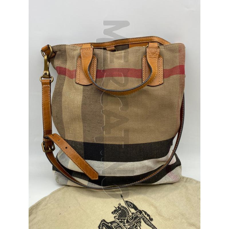 BORSA DONNA BURBERRY TOTE BAG TESSUTO | Mercatino dell'Usato Roma somalia 3
