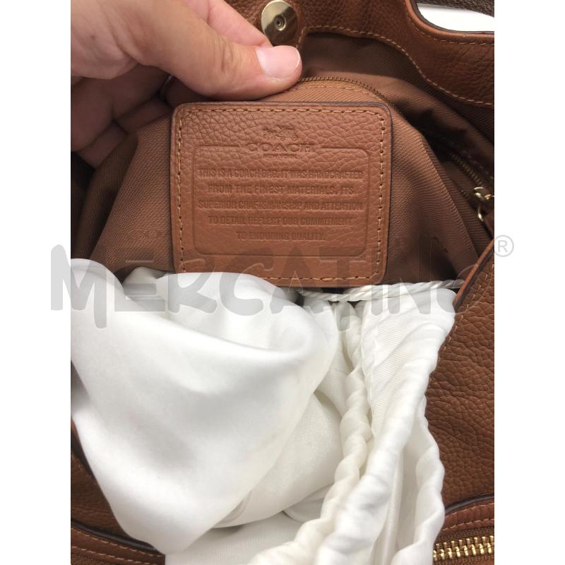 BORSA DONNA COACH MARRONCINA  | Mercatino dell'Usato Roma somalia 5