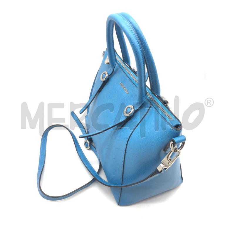 BORSA DONNA COCCINELLE BLU MARE | Mercatino dell'Usato Roma somalia 3