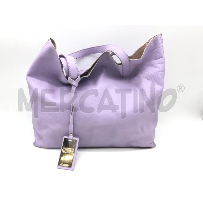 BORSA DONNA COCCINELLE LILLA/DORATA REVERS | Mercatino dell'Usato Roma somalia 1