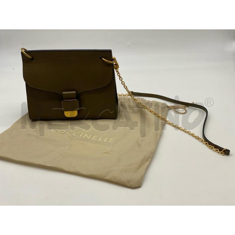 BORSA DONNA COCCINELLE VRDE OLIVA | Mercatino dell'Usato Roma somalia 1