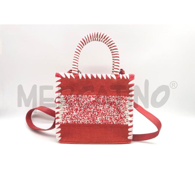 BORSA DONNA DE SIENA ROSSA BIANCA CAPRI NEW | Mercatino dell'Usato Roma somalia 3