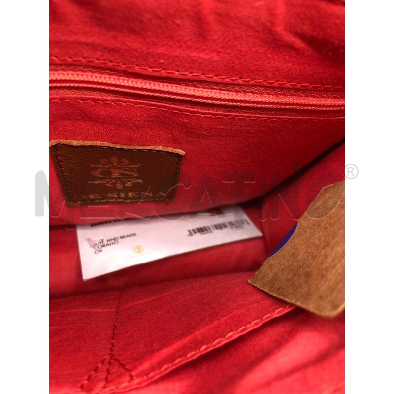 BORSA DONNA DE SIENA ROSSA BIANCA CAPRI NEW | Mercatino dell'Usato Roma somalia 5