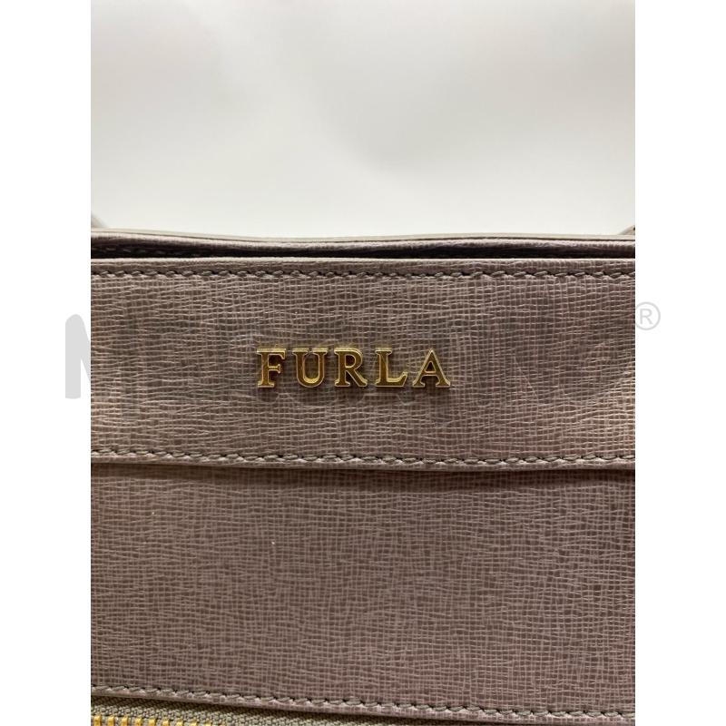 BORSA DONNA FURLA GRIGIO DETT DORATI | Mercatino dell'Usato Roma somalia 3