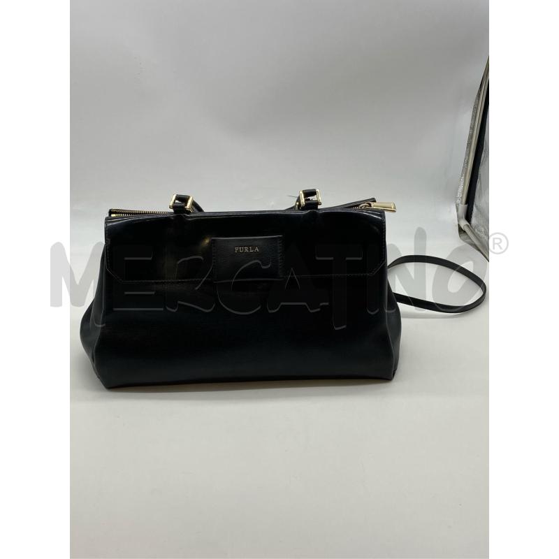 BORSA DONNA FURLA NERA PATTA VERNICE | Mercatino dell'Usato Roma somalia 1
