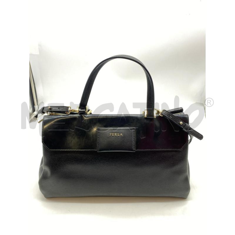 BORSA DONNA FURLA NERA PATTA VERNICE | Mercatino dell'Usato Roma somalia 5