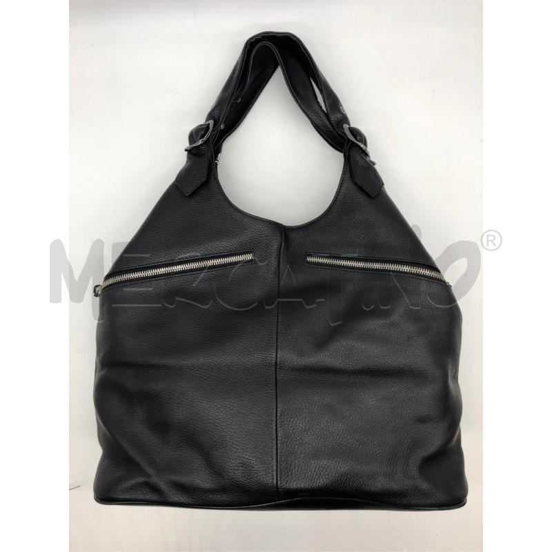 BORSA DONNA GENNI NERA ZIP | Mercatino dell'Usato Roma somalia 1